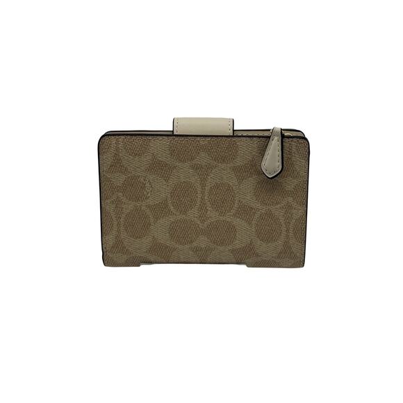 RETAIL $198 Coach Medium Corner Zip Wallet In Signature Canvas*NWT - Picture 5 of 13